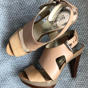 MICHAEL Michael Kors Carla Leather Platform Heels